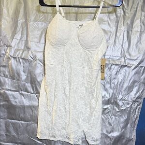 Elegant White Lace Mini Dress